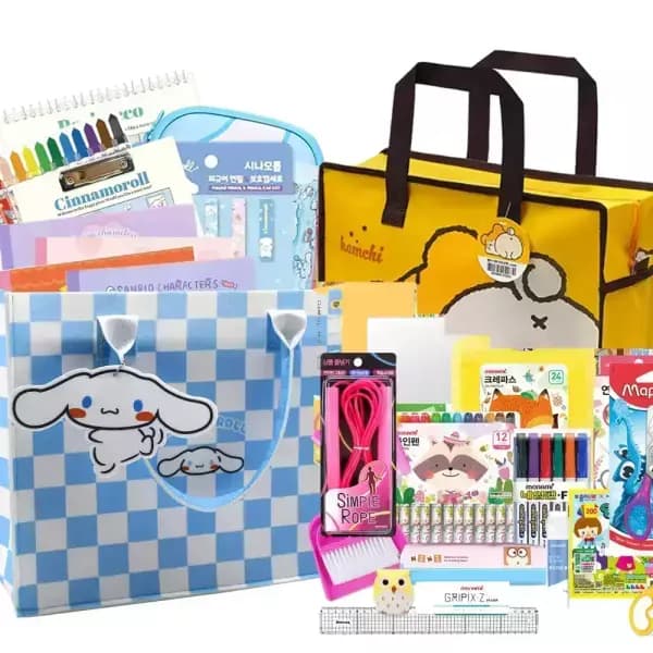 산리오 모나미 신학기준비물 선물가방