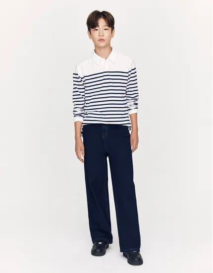 지오다노주니어 밴딩 와이드핏 데님 2장 34,800원