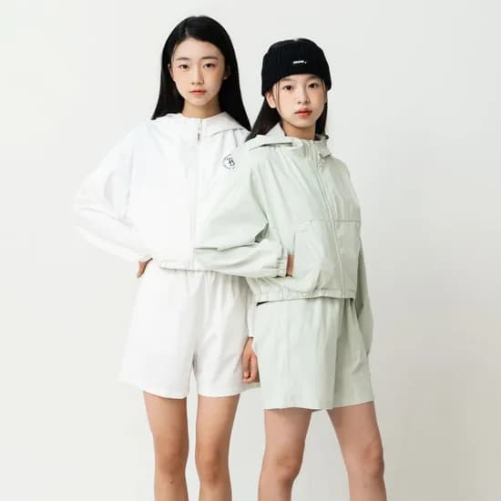 바람막이 반바지 세트 더데이걸