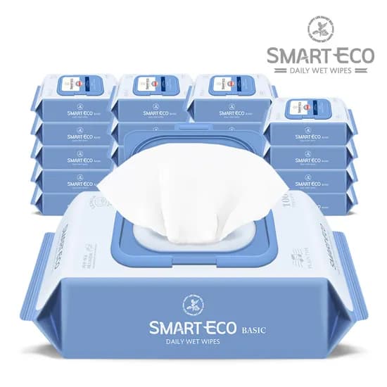 스마트에코 베이직 아기물티슈 100매 20팩 캡형