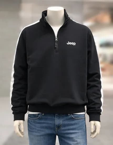 지프 하프집업 루즈핏 맨투맨