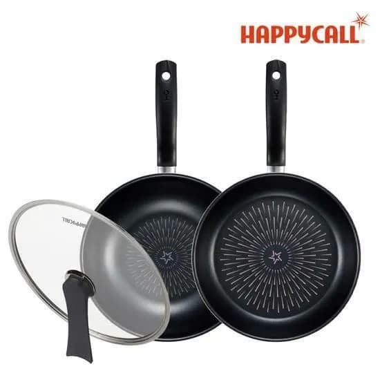 해피콜 스텔라 IH 프라이팬 궁중 유리뚜껑 28cm 3종 세트