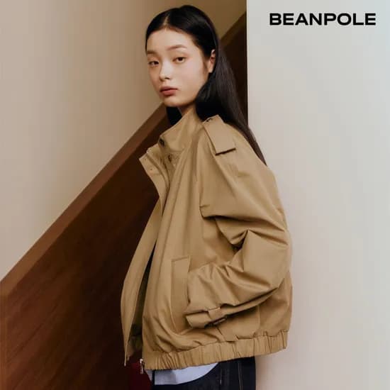 빈폴 레이디스 폴리 허리 스트링 재킷형 점퍼