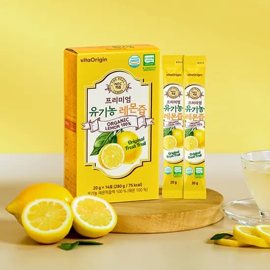 비타오리진 유기농 레몬즙 20g 14포 8박스