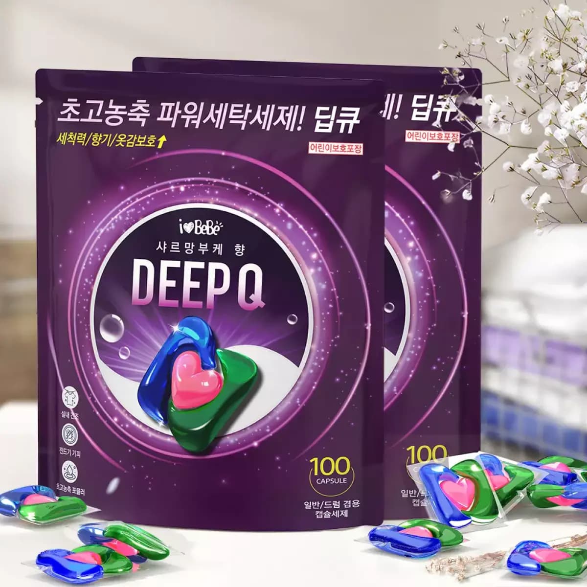 고농축 캡슐세제 딥큐 샤르망부케 100개입 100개입