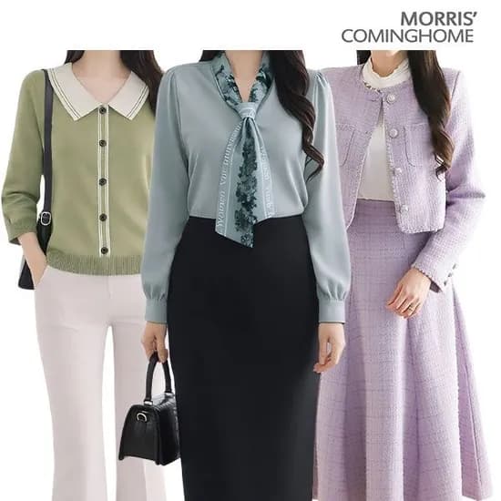 55~77 더블 하트 뒷밴딩 와이드 팬츠