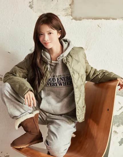 어니언 퀼팅 경량 자켓