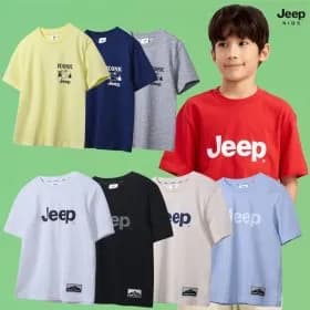 지프키즈 빅로고 와펜 반팔티