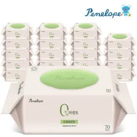 페넬로페 0퍼센트 그린 물티슈 유클 20팩
