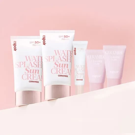 에스쁘아 선크림 60ml 2개 클렌징 폼 2개 선크림 20ml