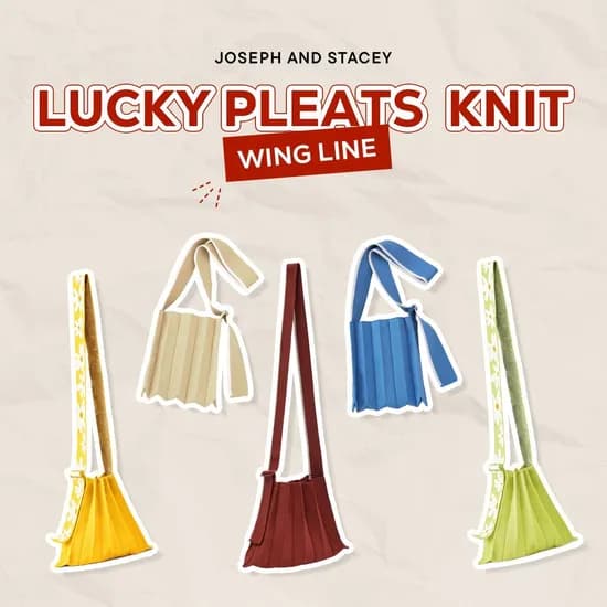 조셉앤스테이시 베스트 럭키 플리츠 니트 크로스백 34,420원