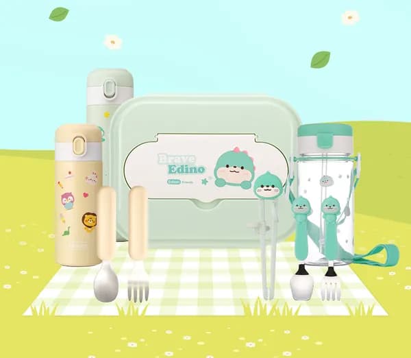 에디슨 베이비 유아 실리콘 스푼포크+케이스 9,800원 (유배)