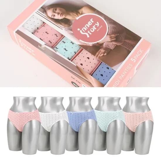 면스판 미디/맥시팬티 5종세트 7,370원무배