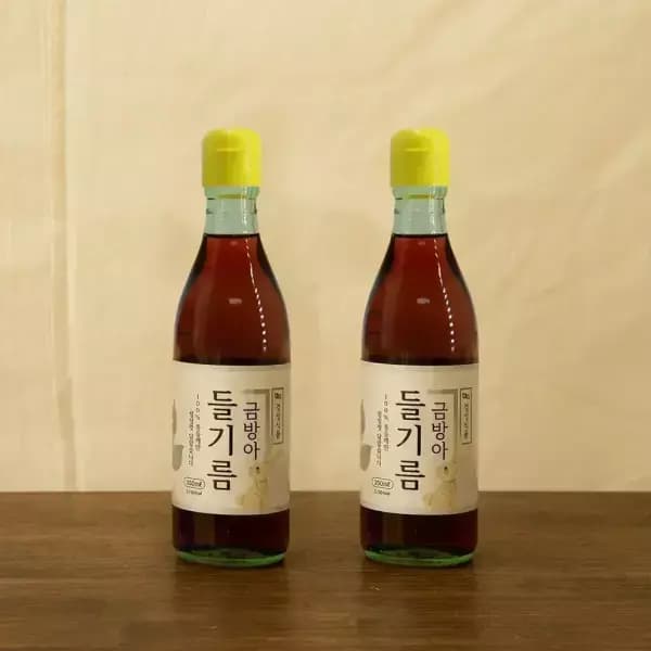 통깨 100% 고소한 금방아 들기름 350ml+350ml 12,960원 무배