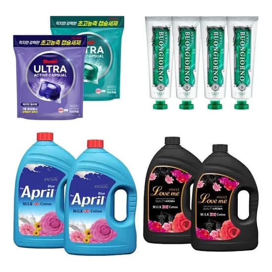 쉬슬러 초고농축 올인원 실내건조 캡슐세제 100개입 9,900원