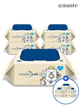 두꺼운 프리미엄 70평량 고평량 물티슈 70매 5팩+5팩 8,680원