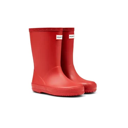 헌터키즈 퍼스트 클래식 레인부츠 밀리터리레드