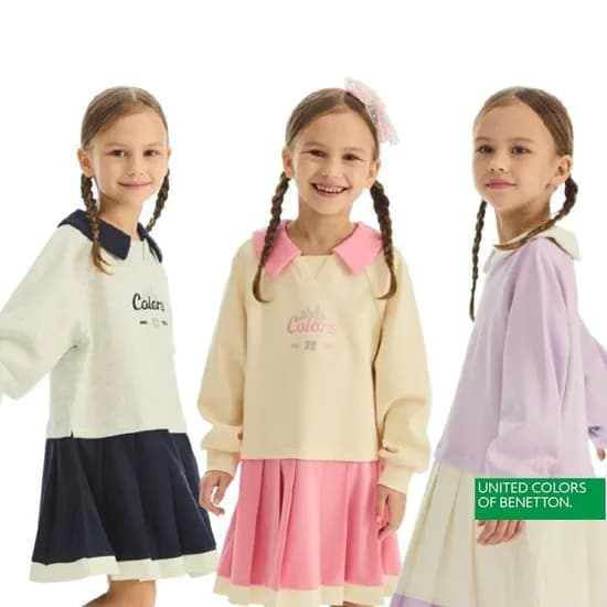 베네통키즈 플리츠 피케 원피스 40,020원 무배