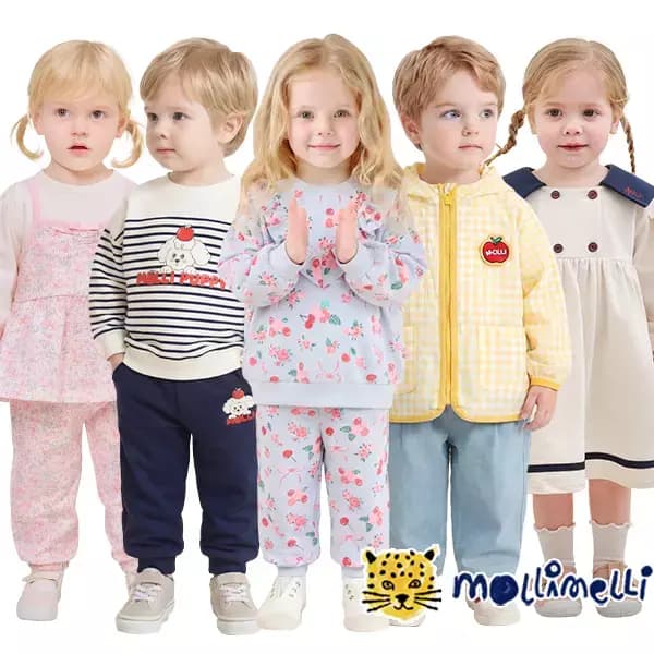 몰리멜리 새학기 봄원피스 상하세트 가디건 등 4,900원~