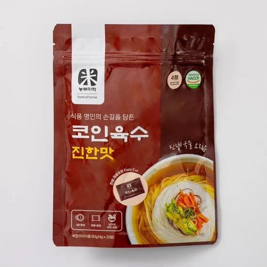 농부미학 코인육수 60정 (진한맛, 시원한맛, 홍게맛) 8,930원 무배