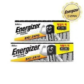 에너자이저 건전지 AA AAA 24개