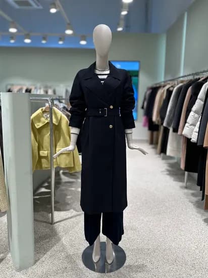 듀엘 레더 탭 울 트렌치 코트148,230원