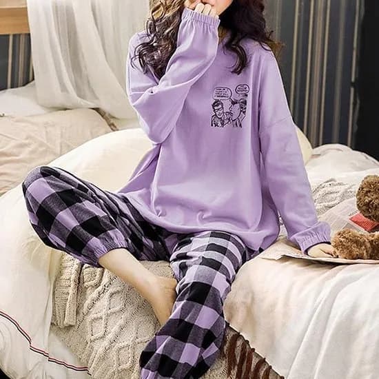 체크 파자마 3종세트