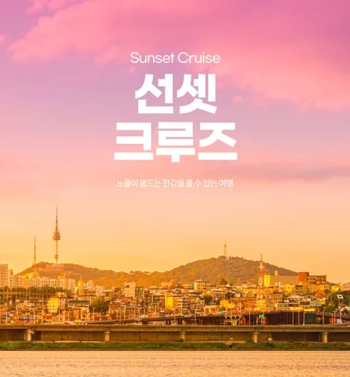 봄맞이 한강유람선 선셋/달빛뮤직 크루즈 단독특가 12900원~