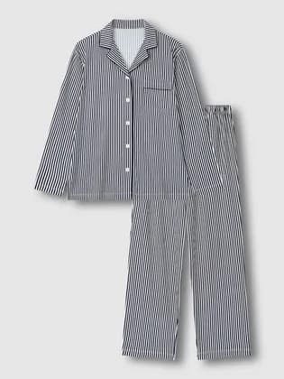 자주 여 피치스킨 파자마 세트 라이트 네이비 34,930원