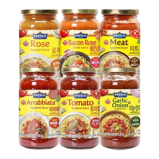 오뚜기 프레스코 파스타소스 6종 2개+3개(총 5개) 골라담기 16,980원