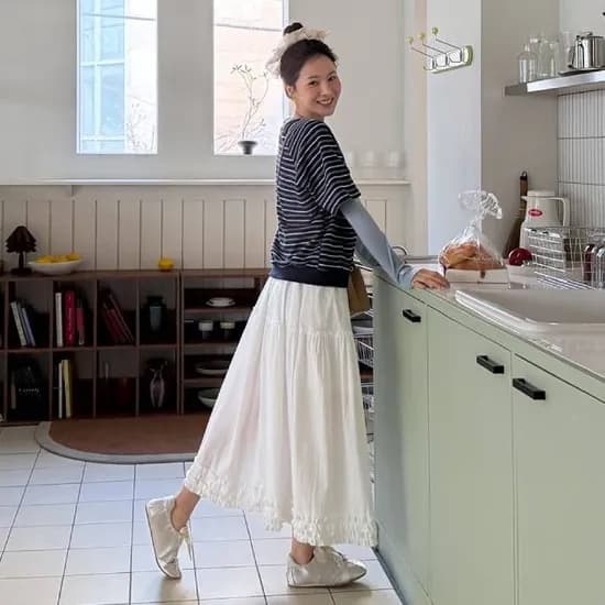 티어드 프릴 스커트 19,160원 무배