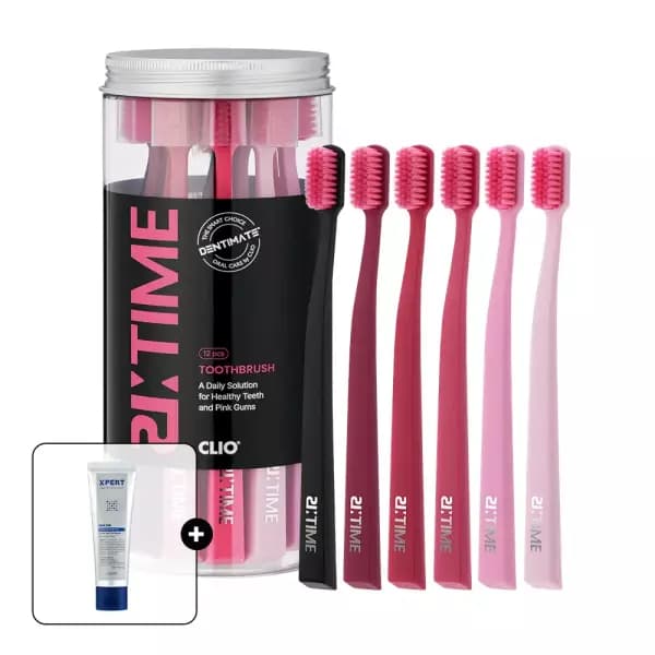 크리오 덴티메이트 부드러운 초미세모 칫솔 12입+치약100G / 8,340원