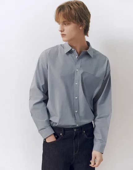 컨셉원 세미오버핏 포플린 남편셔츠 21,100원 무배