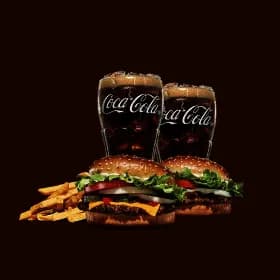 버거킹 치즈와퍼주니어+불고기와퍼주니어+콜라R+콜라R+프렌치프라이R 8,500원