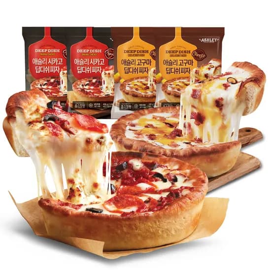 애슐리 딥디쉬 피자 2판+2판 23,900원