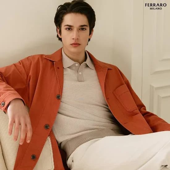 페라로밀라노 면혼방라운드니트+양말증정 55,960원