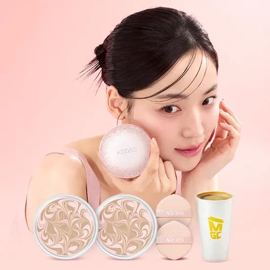 에이지투웨니스 뉴오리지널 스파클에디션 핑크 케이스 + 리필2 + 커피 19900원