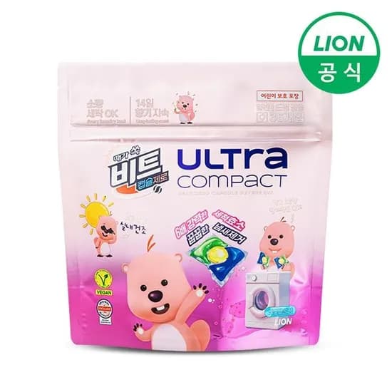 비트 캡슐세제 x 잔망루피 울트라 제로 콤팩트 실내건조 36개입 5900원