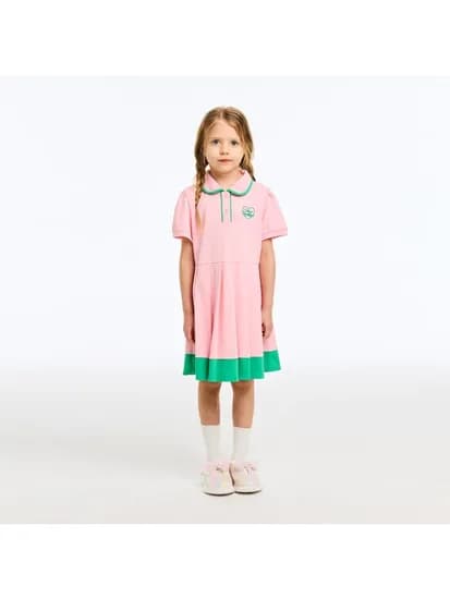 베네통키즈 컬러팝 피케 플리츠 원피스 24,570원