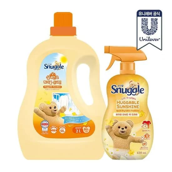 스너글 유연제 2L + 탈취제 470ml 14,900원