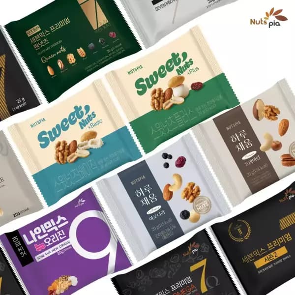 넛츠피아 견과류 스윗너츠 베이직 100봉+10봉 21,530원