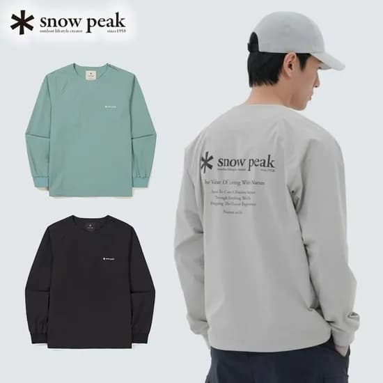 스노우피크 씬테크 우븐 맨투맨