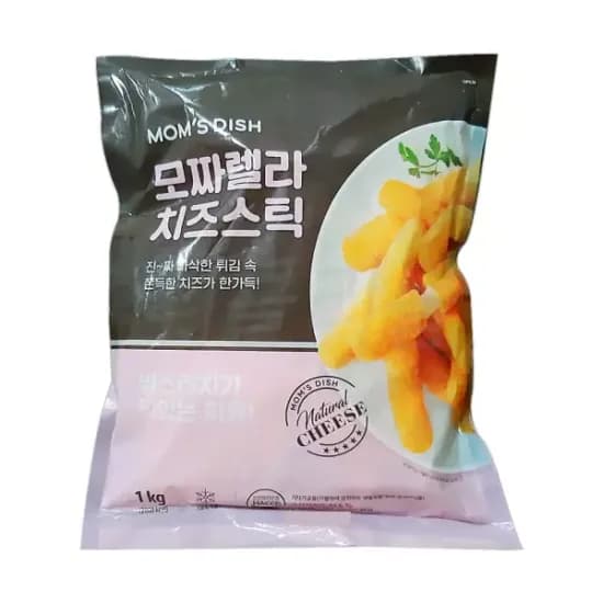 맘스터치 모짜렐라 치즈스틱1kg 대용량 9340원/무료배송