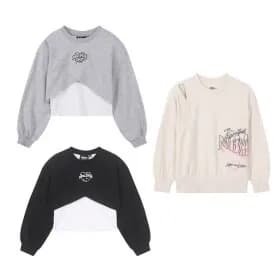 NBA 여아 레이어드티 / 컷아웃 맨투맨티 23400원