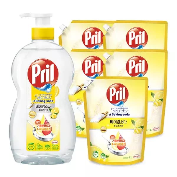 프릴 주방세제 용기700ml+리필5개 18,900원