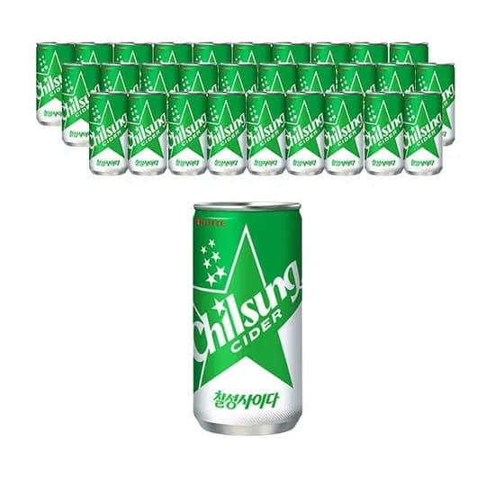 칠성사이다 210ml 30캔 10880원 (밤짝쿠폰+카페머니)