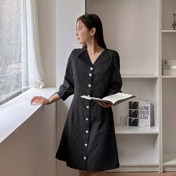 이블렛 빅사이즈 7부소매 미니원피스 7,900원