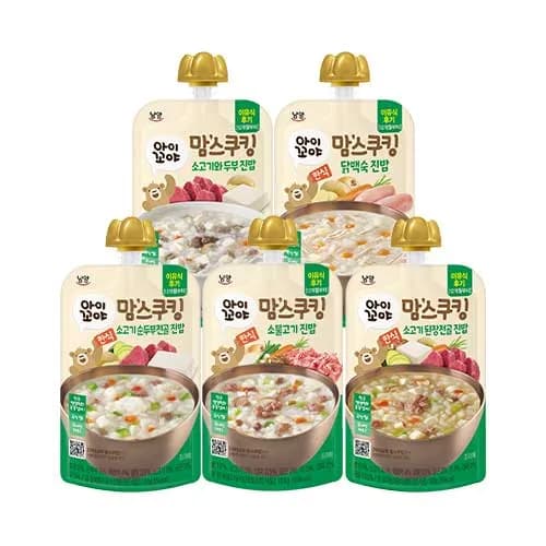 맘스쿠킹 이유식 진밥 12개월 혼합 10개 17,820원