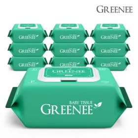 그리니 프리미엄 아기물티슈 그린 100매 10팩 9,800원