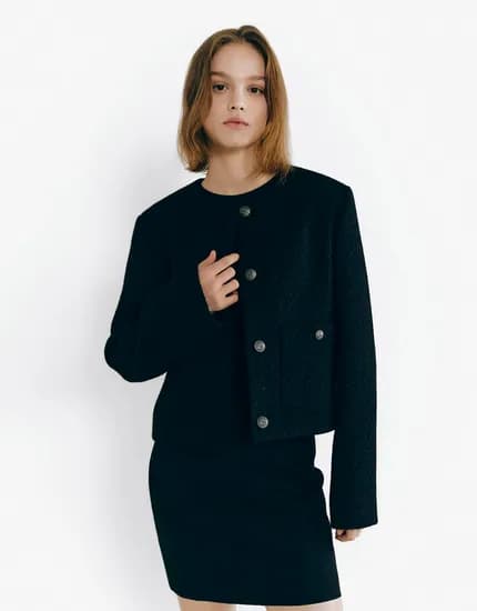 지오다노 트위드 자켓